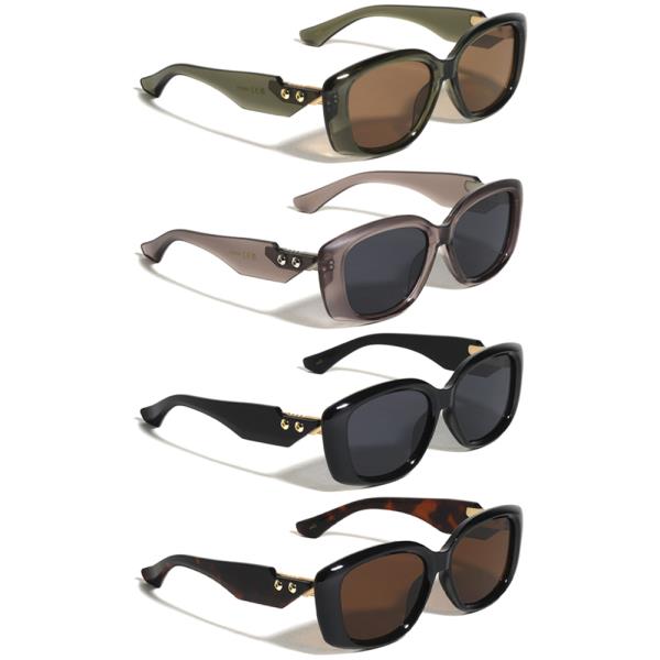 ART DECO HINGE ACCENT FASHION BUTTERFLY SUNGLASSES 1DZ