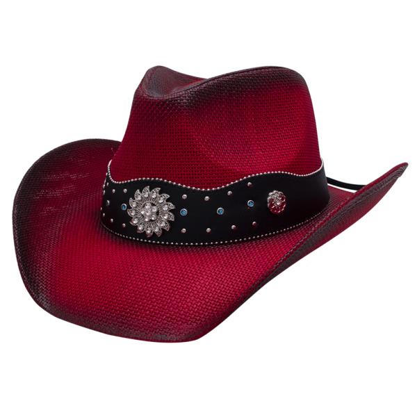 WESTERN BAND BRIM COWBOY HAT