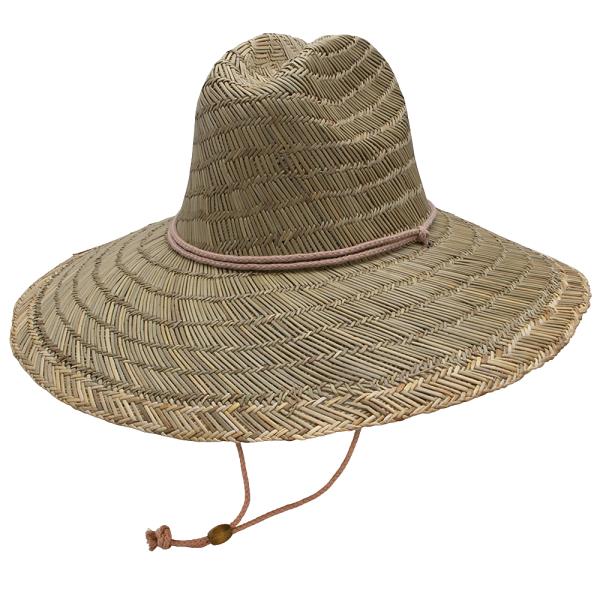 STRAW DRAWSTRING SUN HAT