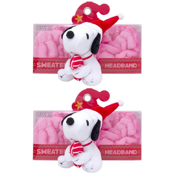 CELAVI X PEANUTS SWEATER HEADBAND 2PC SET
