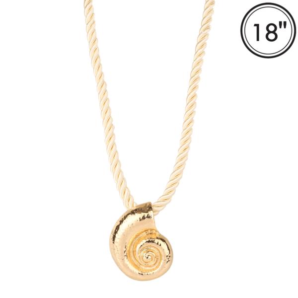 CORD SEALIFE NECKLACE