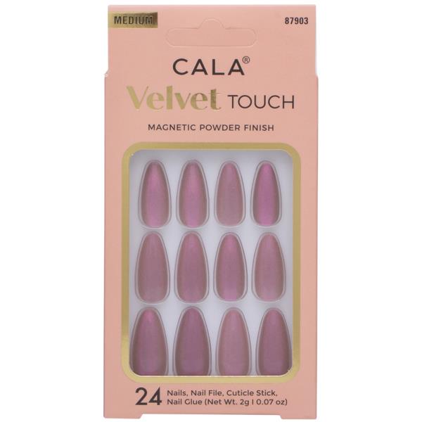 CALA VELVET TOUCH MAGNETIC POWDER FINISH MEDIUM NAIL DECORATION SET
