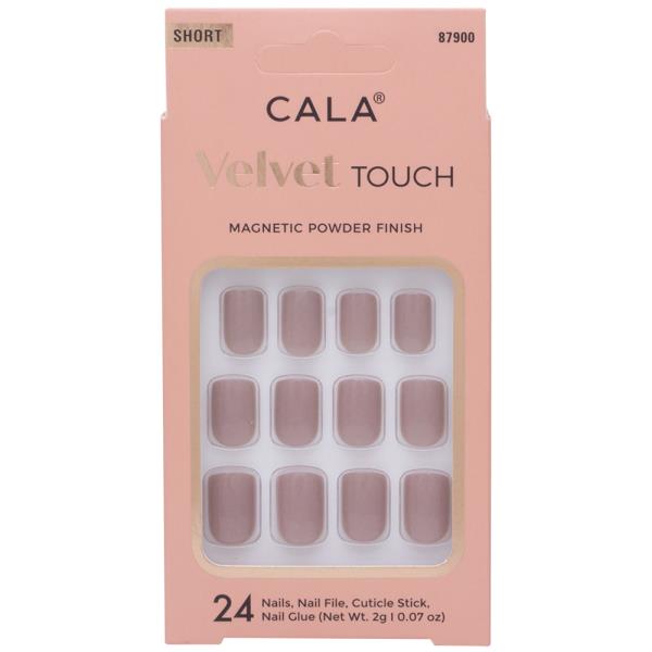 CALA VELVET TOUCH MAGNETIC POWDER FINISH SHORT NAIL DECORATION SET