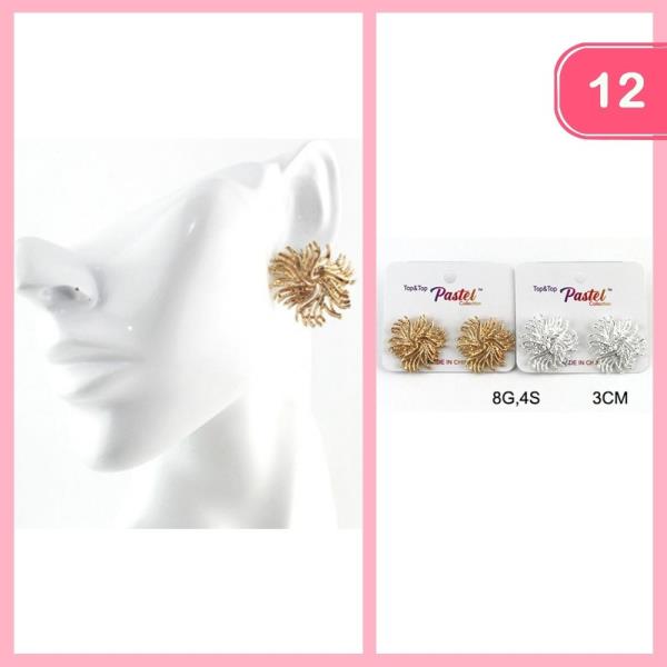 SUNBURST POST EARRING (12 UNITS)