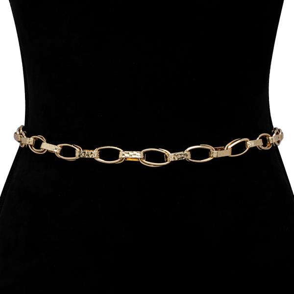 DOUBLE OVAL METAL LINK HOOK BELT