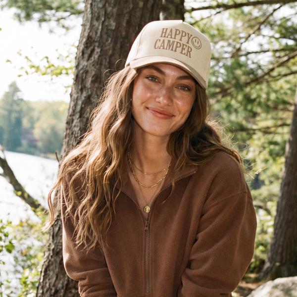 CC HAPPY CAMPER TRUCKER HAT