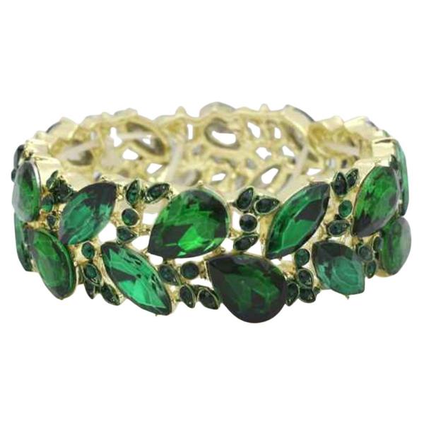 CRYSTAL STONE BRIDAL STRETCH BRACELET