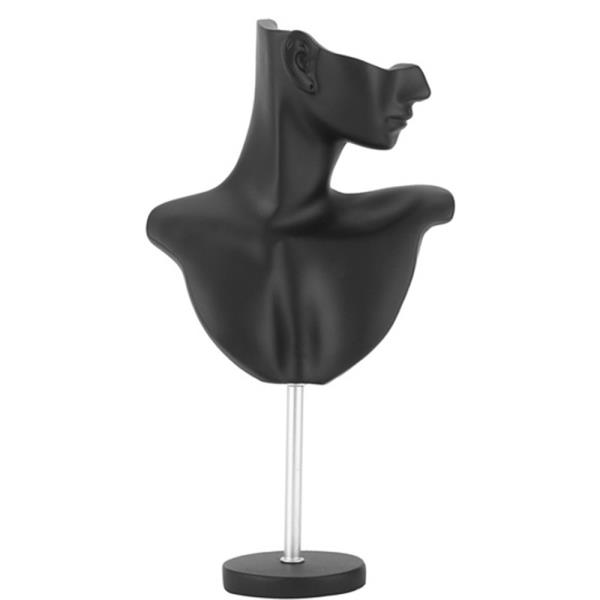 BLACK BUST NECKLACE DISPLAY STAND