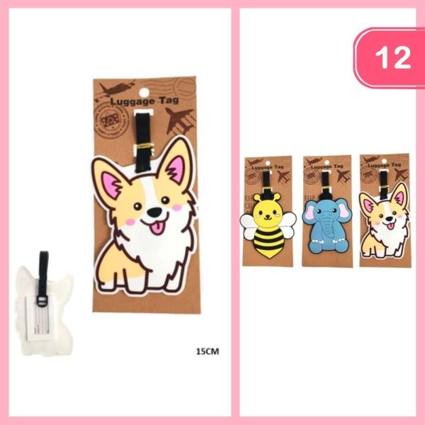 CUTE ANIMAL LUGGAGE TAG (12 UNITS)