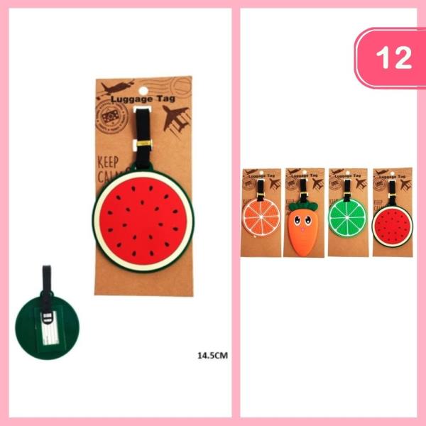 CUTE FRUIT LUGGAGE TAG (12 UNITS)