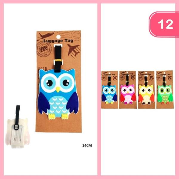 CUTE OWL LUGGAGE TAG (12 UNITS)
