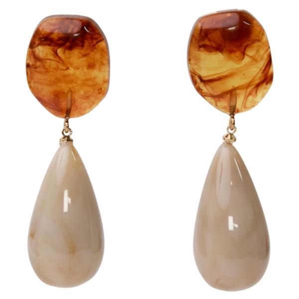 ACRYLIC TEARDROP EARRING