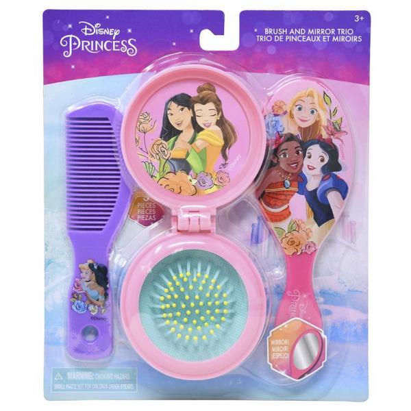 PRICESS BRUSH COMB AND MIRROR SET