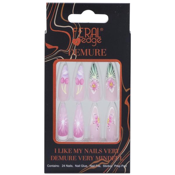 FERAL EDGE DEMURE DESIGN NAIL DECORATION SET