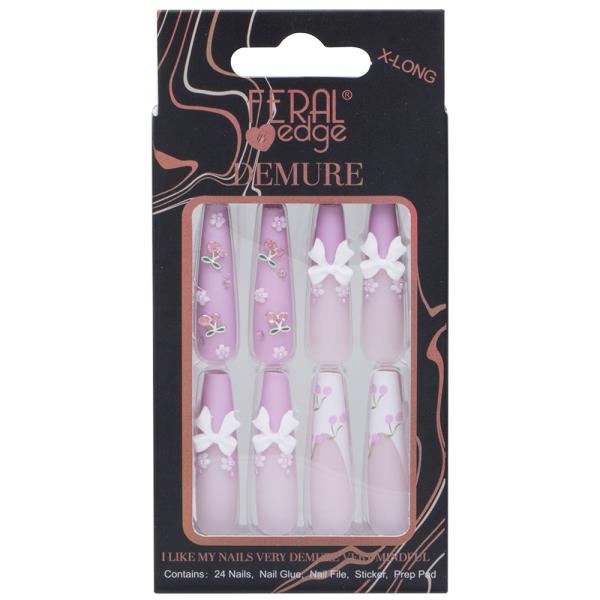 FERAL EDGE DEMURE DESIGN NAIL DECORATION SET