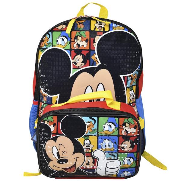 MICKEY BACKPACK W LUNCH BAG