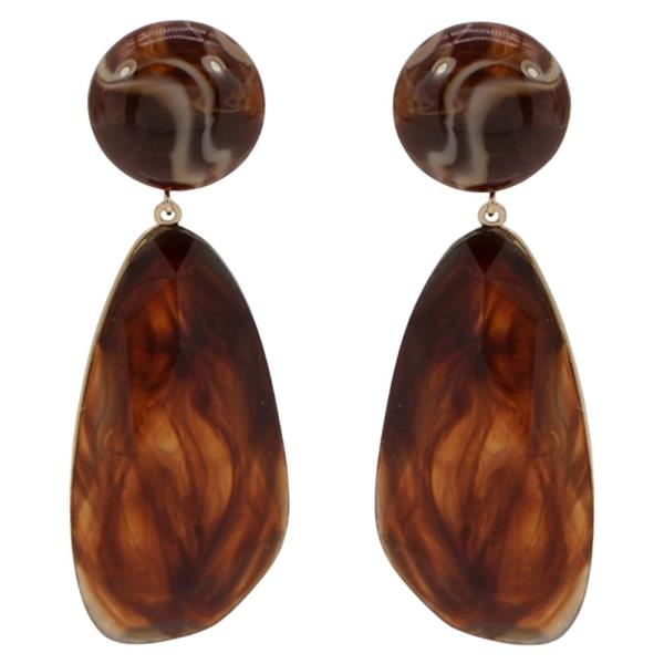RESIN TEARDROP STATEMENT DROP EARRING