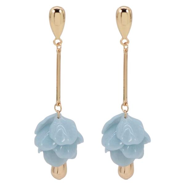 LONG BAR W/MLT RESIN DANGLE EARRINGS