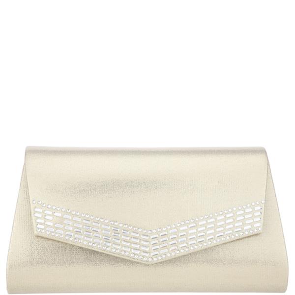 STYLISH STUD DESIGN EVENING CLUTCH BAG