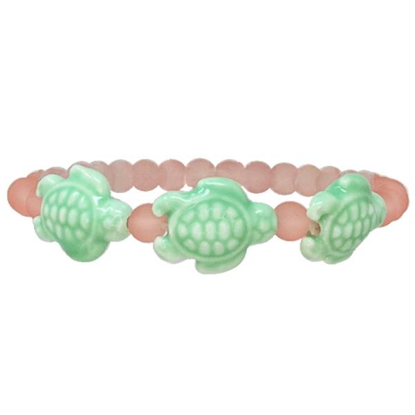 SEALIFE TURTLE MULTI BEAD BRACELET