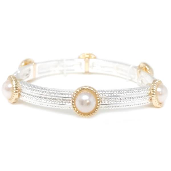 TOILOTED WIRE WITH PEARL BRACELET