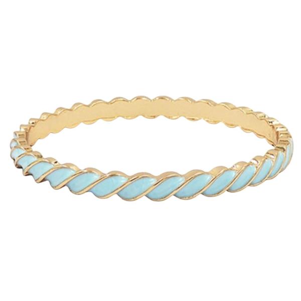 EPOXY TWISTED BANGLE BRACELET