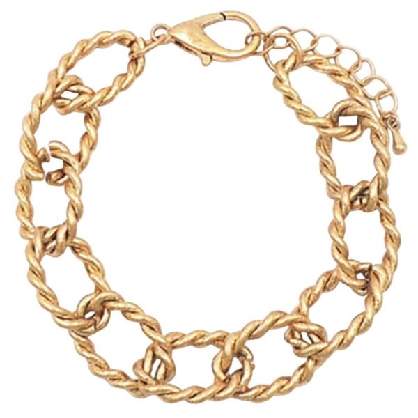 ROPE OVAL LINK BRACELET