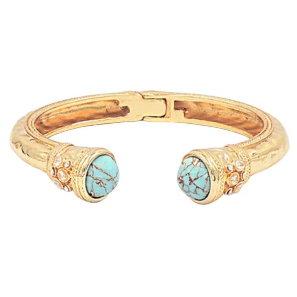 TEADROP HAMMER HINGE BANGLE BRACELET