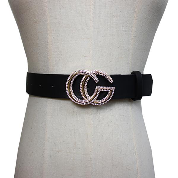 RHINESTONE BUCKLE BELT