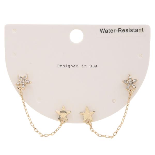 8MM STAR PAVE CHAIN DROP PIERCING