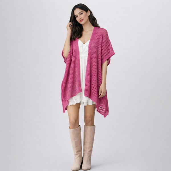 OPEN KNIT KIMONO