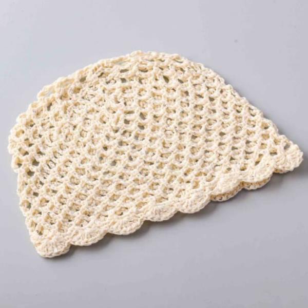 CROCHET SCALLOPED HEADPIECE