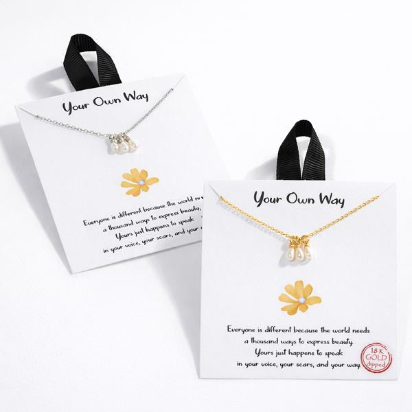 18K GOLD DIPPED YOUR OWN WAY NECKLACE