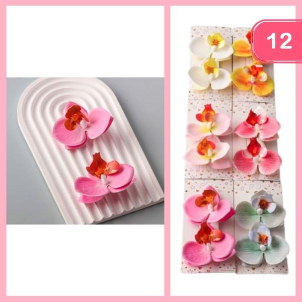 ARTIFICIAL ORCHID CLIPS (12 UNITS)