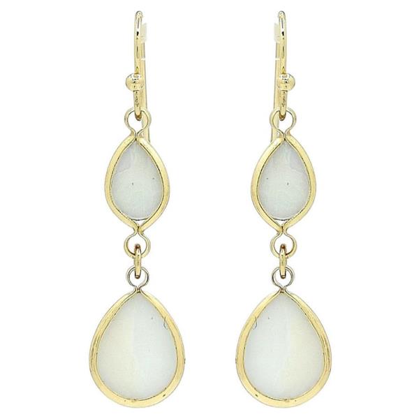 2 TEAR DROP MOP EARRING