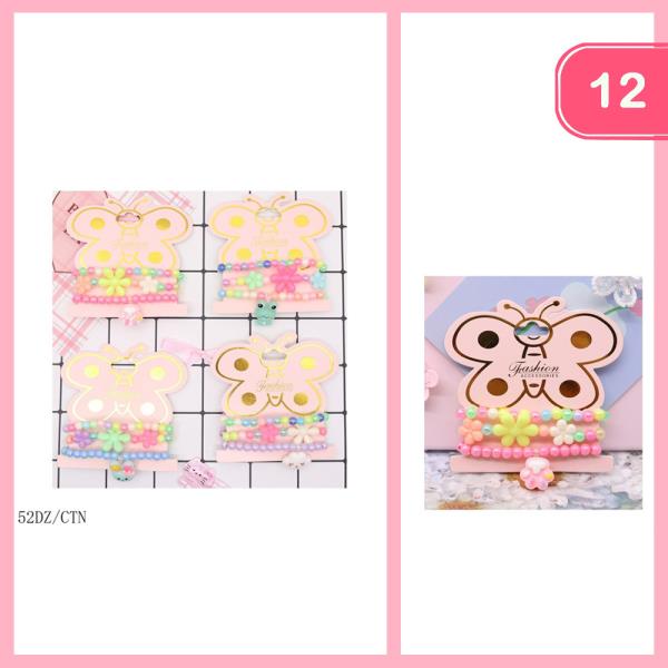 STACKABLE BEADED BUNNY BRACELETS (12 UNITS)