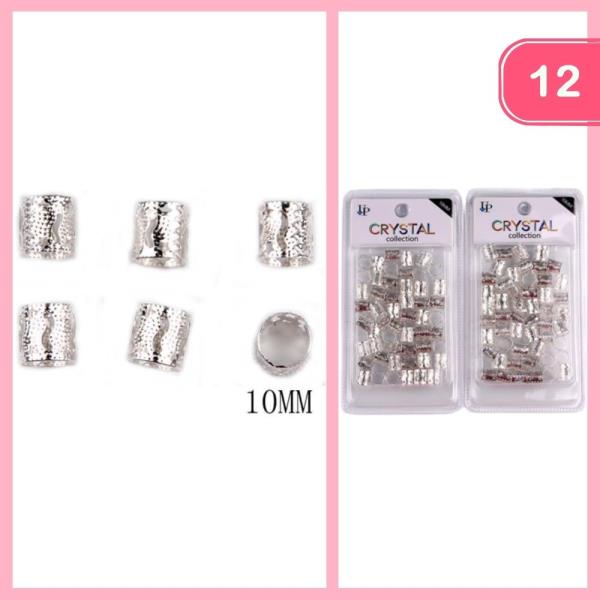 HAIR BRAID RINGS (12 UNITS)
