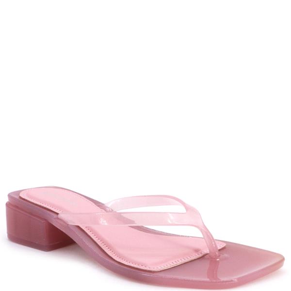 JELLY THONG BLOCK  HEEL 12 PAIRS