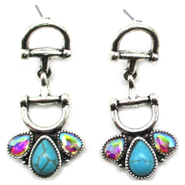 WESTERN SNAFFLE BIT  EARRING