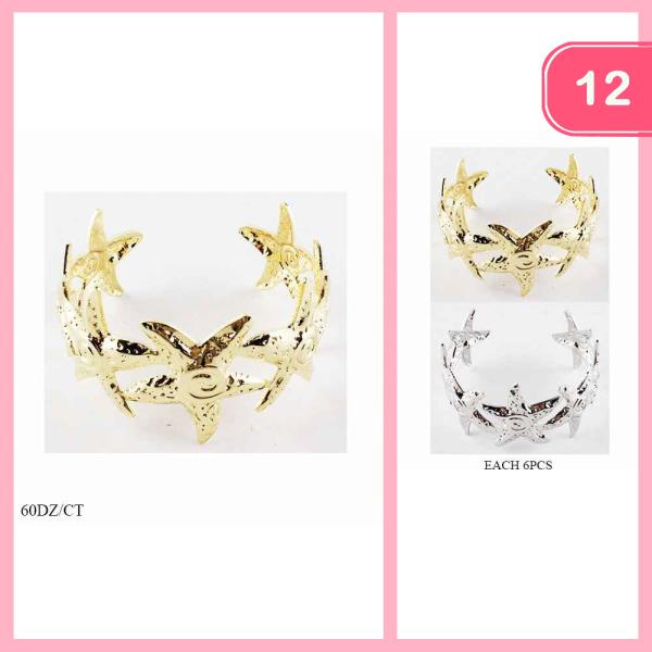 STARFISH CUFF BRACELETS (12 UNITS)