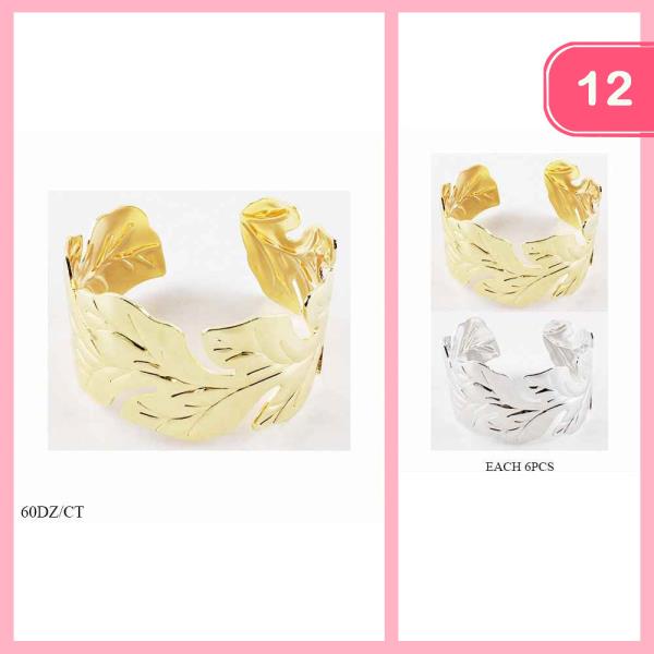 METAL CUFF BRACELET (12 UNITS)