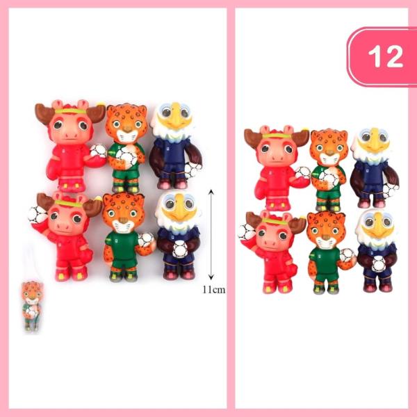 FIFA WORLD CUP MASCOT SQUISHY TOY (12 UNITS)