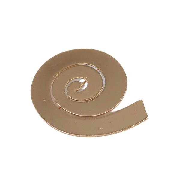 BROOCH BIG SPIRAL METAL BROOCH