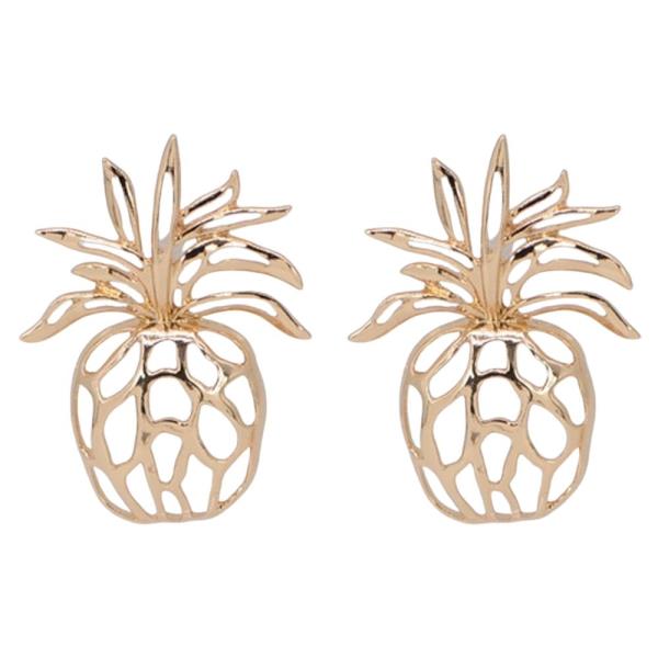 METAL PINEAPPLE EARRING
