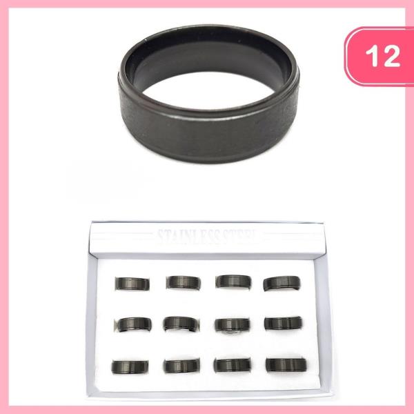 STAINLESS STEEL RING (12 UNITS)