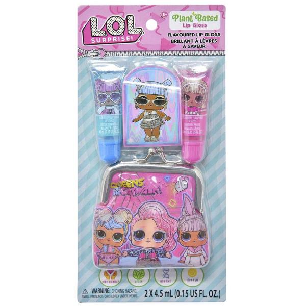 LOL 2PC LIP GLOSS W COIN PURSE