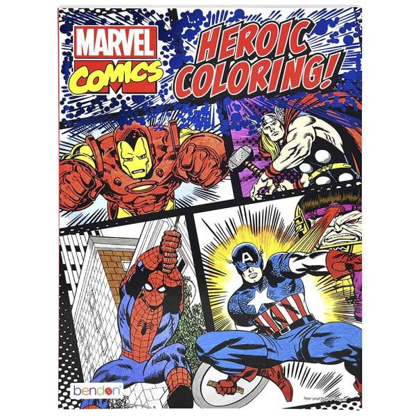 MARVEL COMICS HEROIC ADVANCED COLORING BOOK