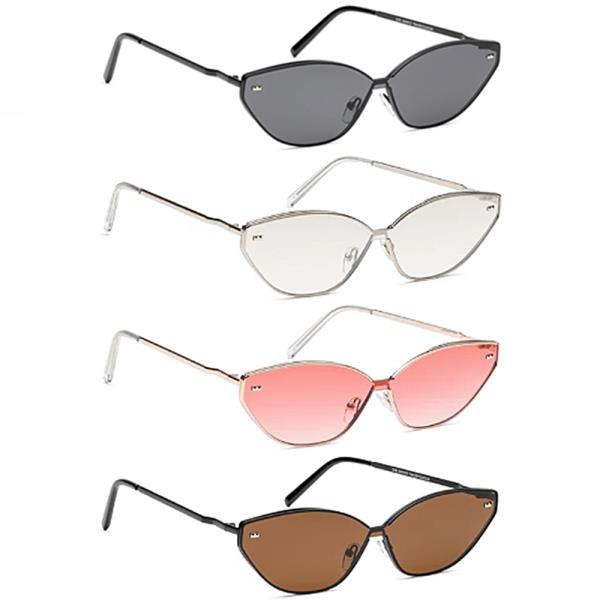 ROUND CHIC CAT EYE SUNGLASSES 1DZ