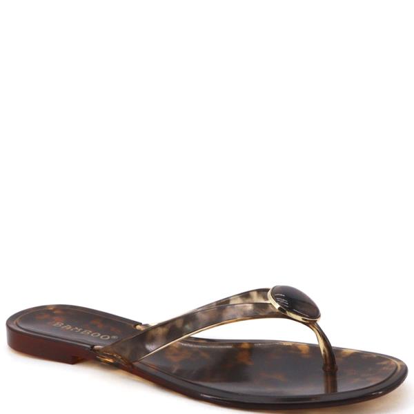 THONG SLIDE W AMBER ORNAMENT 12 PAIRS