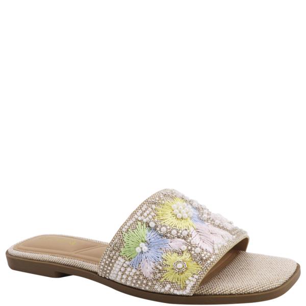 WIDE BAND W EMBROIDERY EMBELLISHMENT SLIDE 12 PAIRS